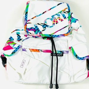 New large white/multicolor Le Sportsac backpack